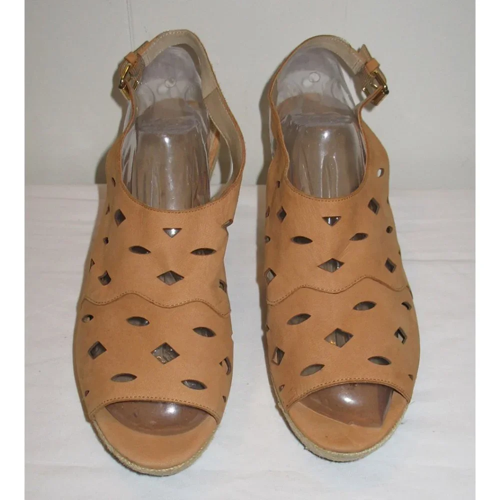 Via Spiga Suede Espadrille Wedge Heels Size 10M